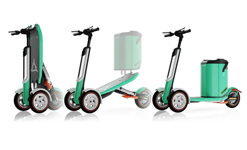 Ecool Modular Shared Scooter by Wai Yin Chai