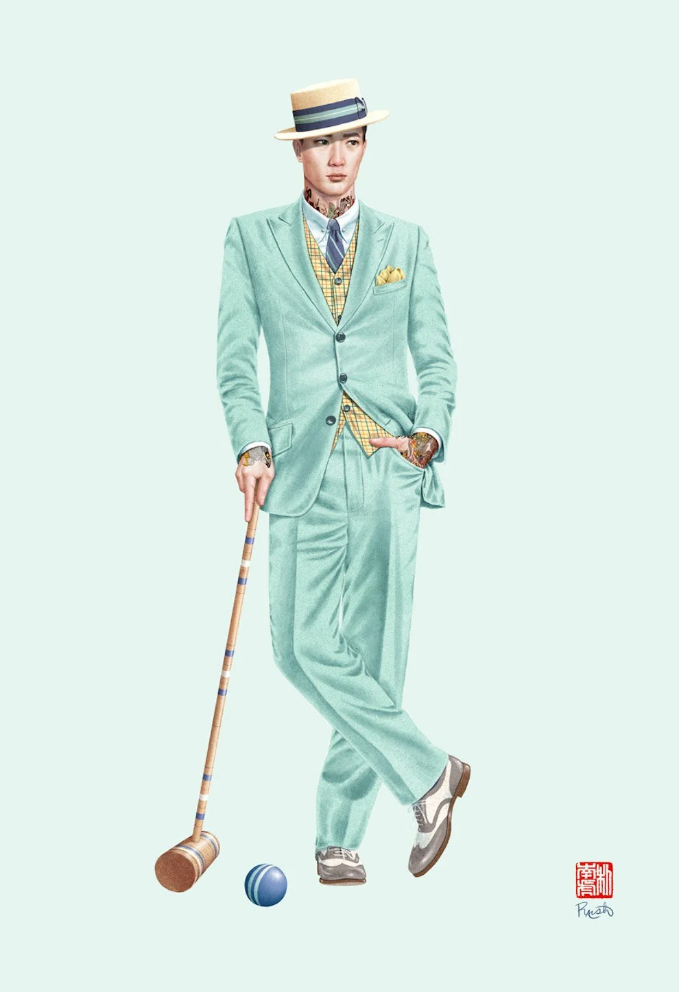 Jason Raish’s Croquet & Ink series
