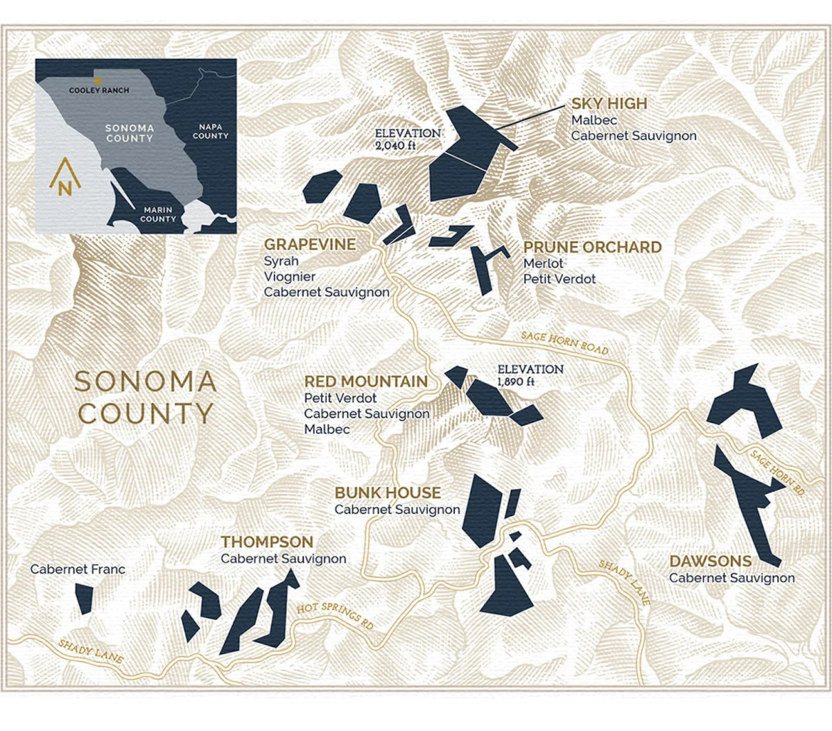 Rodney Strong Wine Labels Work Showcase Steven Noble, Directory of illustration