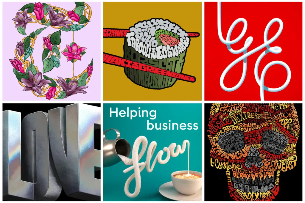 21 Typographic Design Artists Explore Lettering, Illustration and Image