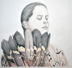 Angel Beth Smith’s Fine Linework Connects Portraiture, Textile Design and Native Heritage