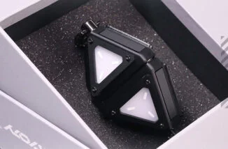 Pod Node6 Multicolor LED Triangular Keychain Has a Secret Compartment for Tiny Things