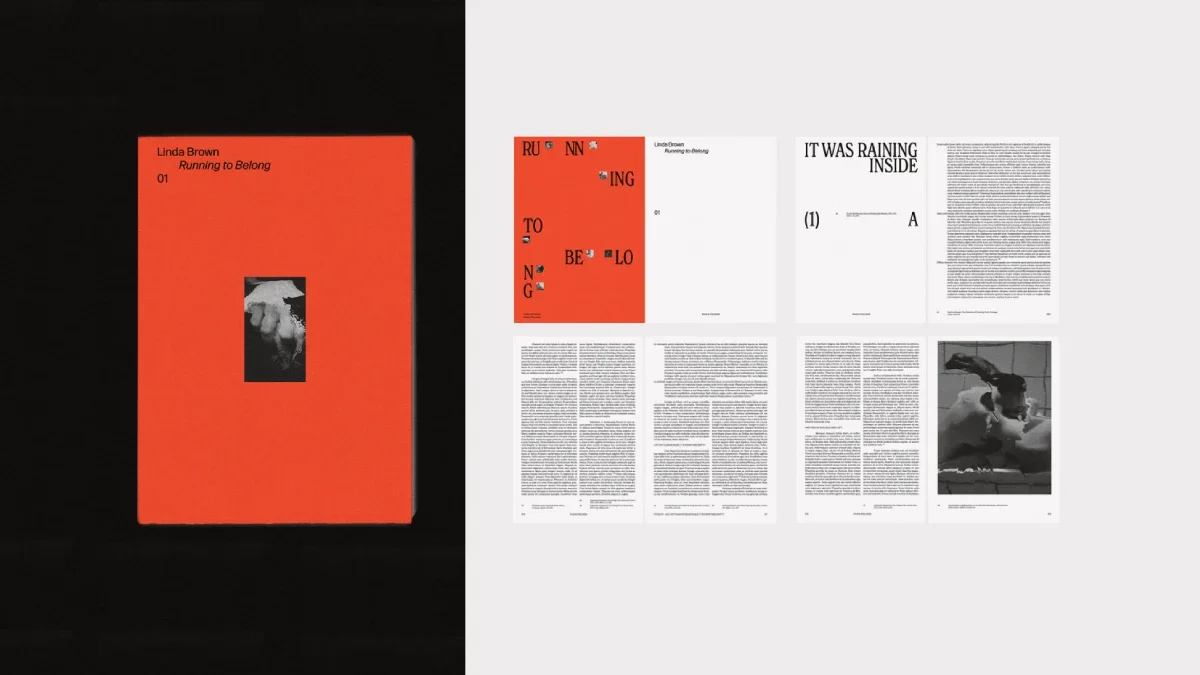 A customizable Adobe InDesign book template in A4 with cover and pages for novels and essays.
