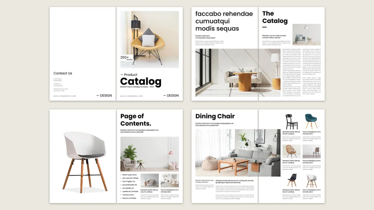 A Professional Adobe InDesign Product Catalog Template in US Letter and A4 by E-Type.
