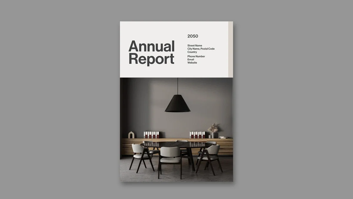 This Adobe InDesign Annual Report Layout by Tom Sarraipo is a Fully Customizable Template in A4.