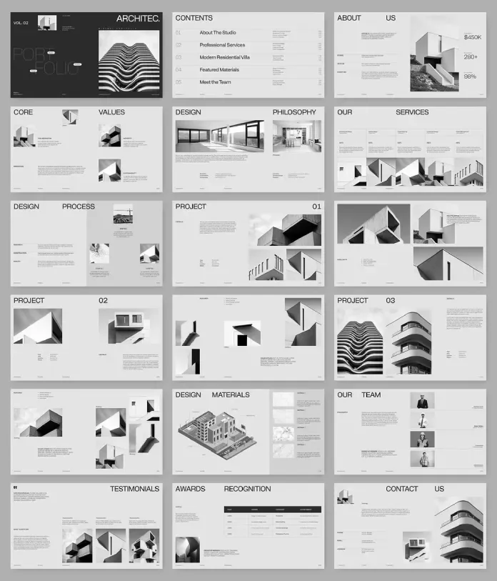 ARCHITEC vs. PixWork: Two InDesign Architecture Portfolio Templates Compared