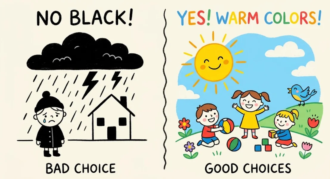 Children’s Brand Color: Build a Warm Palette Without Relying on Black