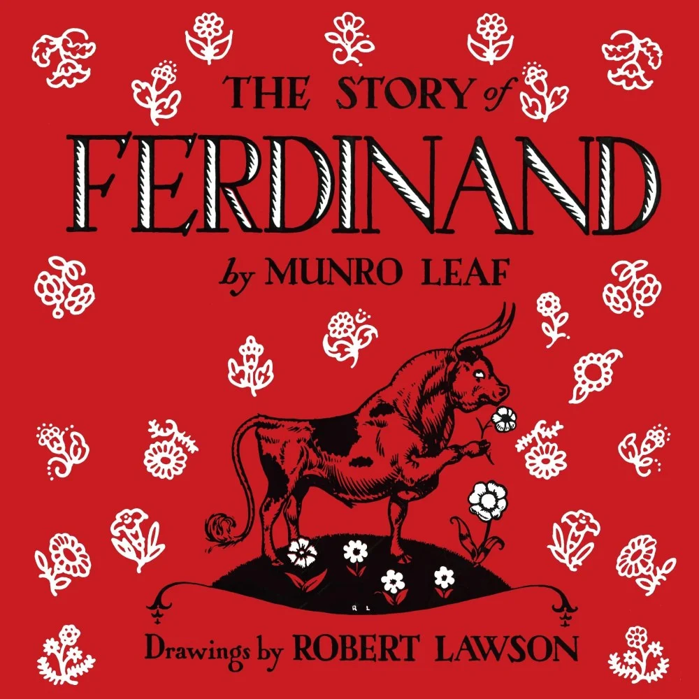 The Story of Ferdinand at 90: Robert Lawson’s Linework and a Bull Who Would Rather Sit