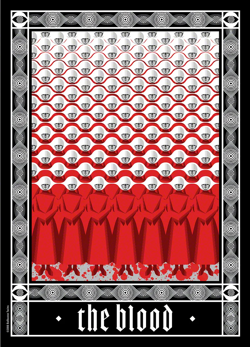 The Balbusso Twins, represented by Shannon Associates. The Handmaid's Tale folio society poster