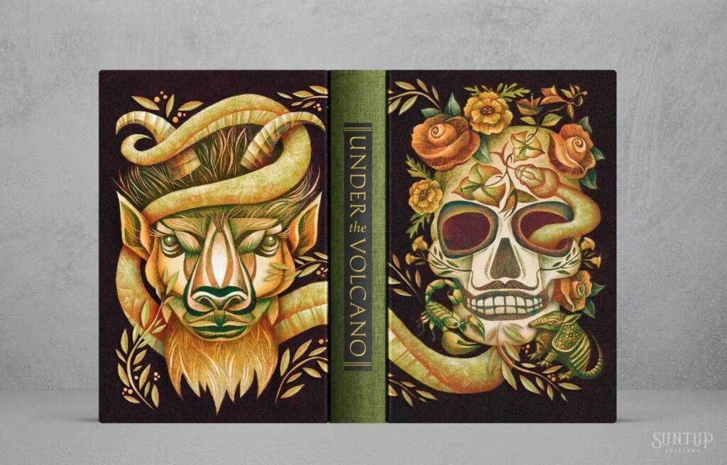Sara Tyson’s Symbolic Illustrations Bring Under the Volcano to Suntup Editions