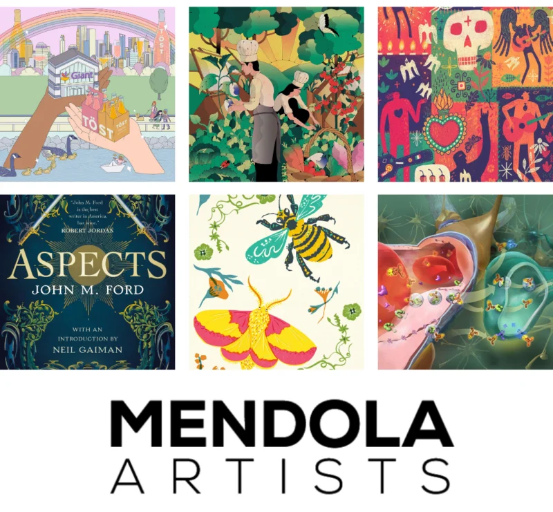 Six Illustrators Join Mendola Artists’ Directory of Illustration Roster